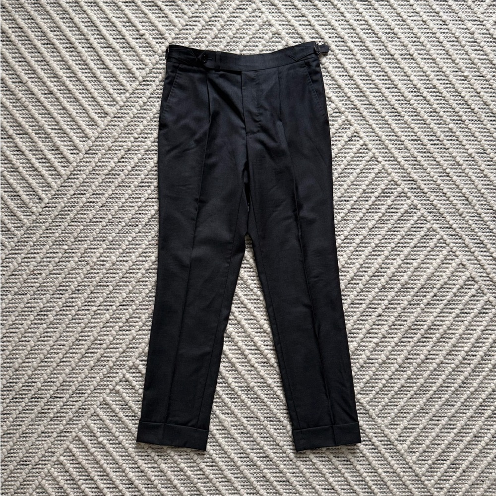 Spier & Mackay Charcoal Suit 36R – Patch Pockets, Pleated, Side Tab Trousers - Picture 4 of 7